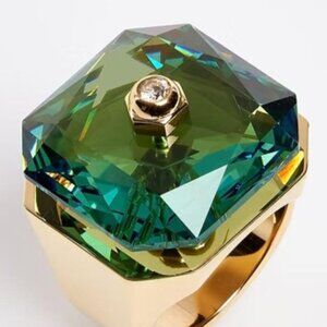 Swarovski Green Numina Cocktail Ring
